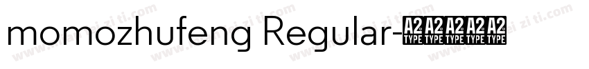 momozhufeng Regular字体转换